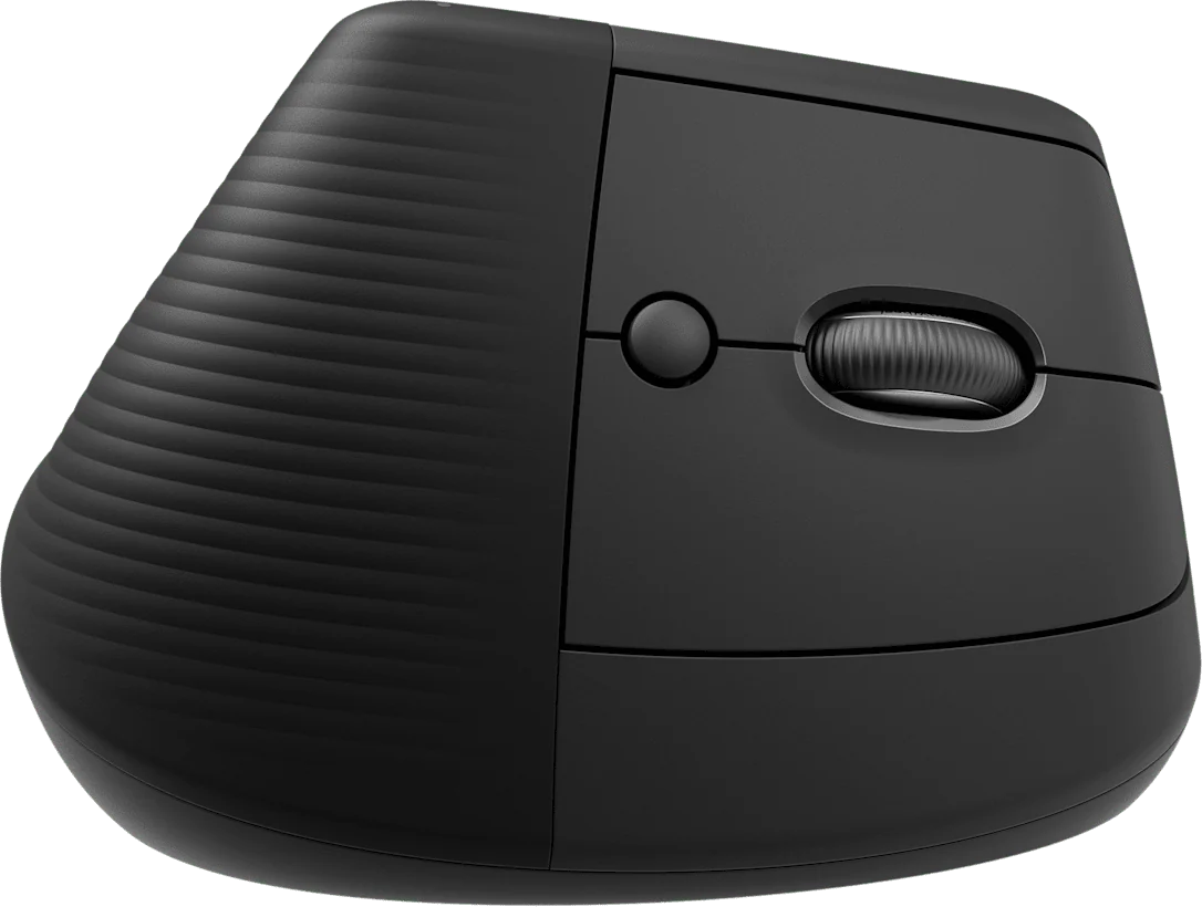 Souris verticale Logitech Lift graphite, vue de face — vue 2
