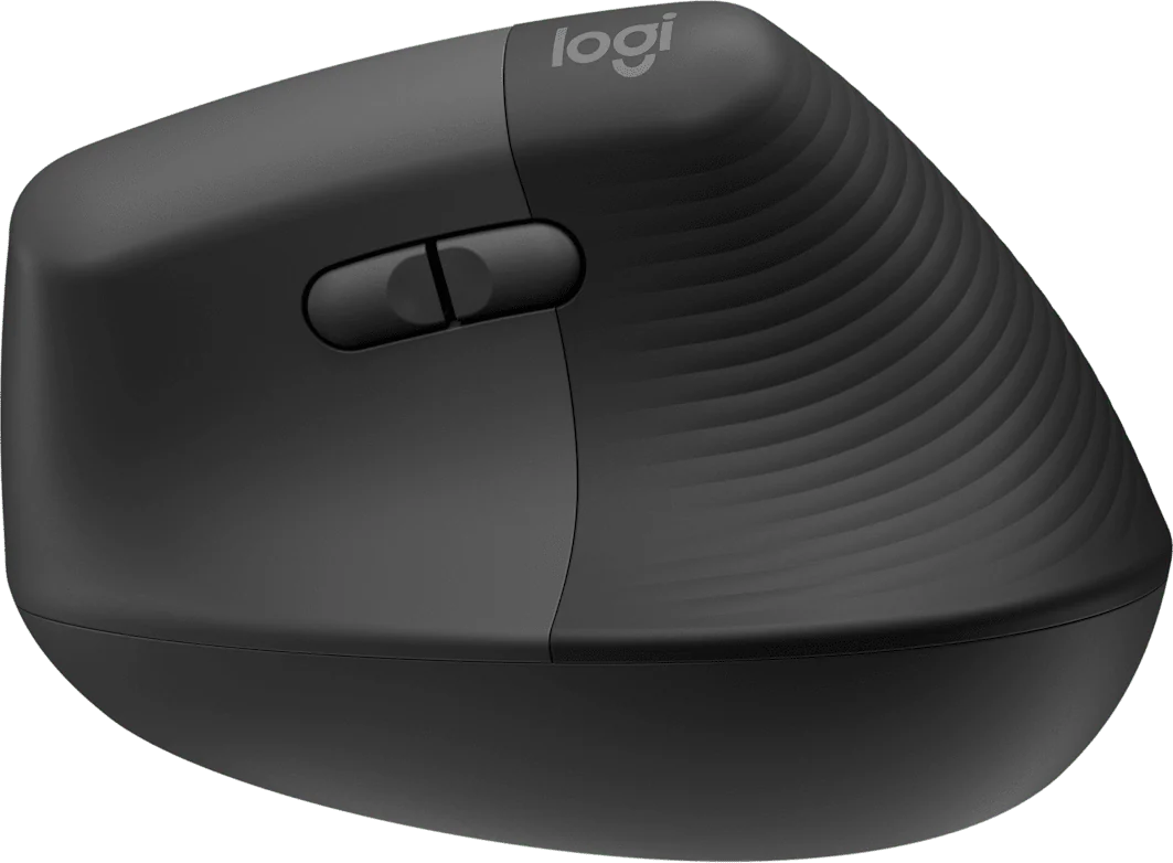 Souris verticale Logitech Lift graphite, vue de face — vue 3