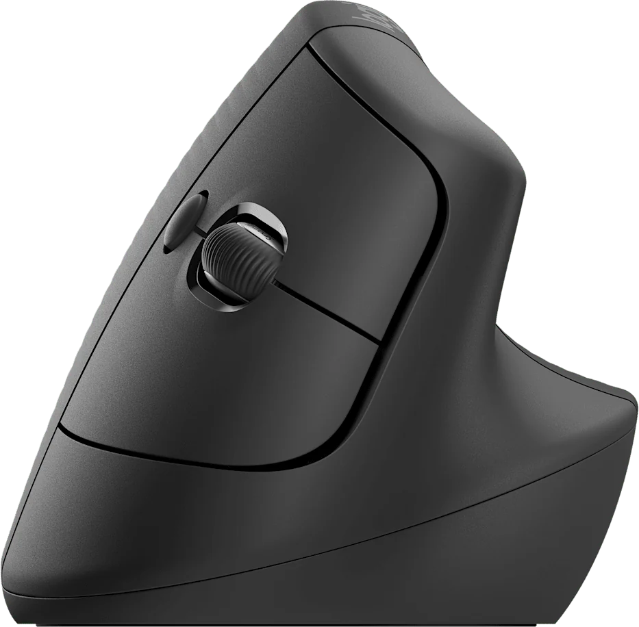 Souris verticale Logitech Lift graphite, vue de face