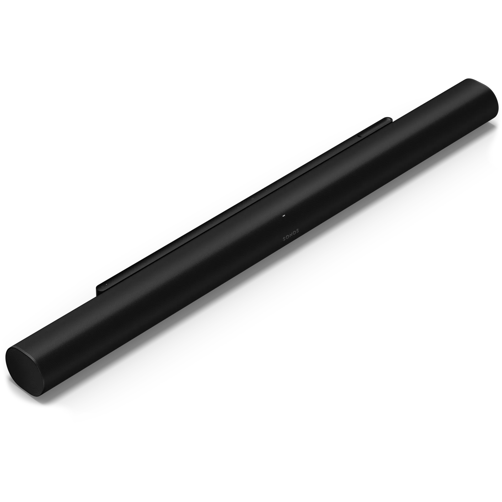 Barre de son Sonos Arc Ultra noire vue de biais en plongée