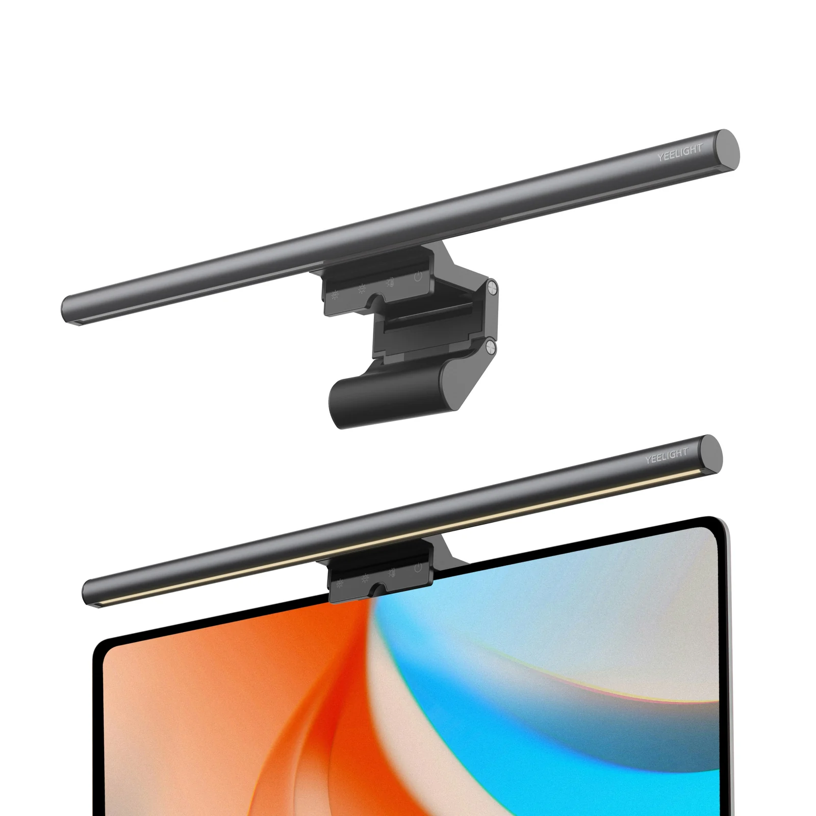 Barre lumineuse YEELIGHT posée sur un moniteur
