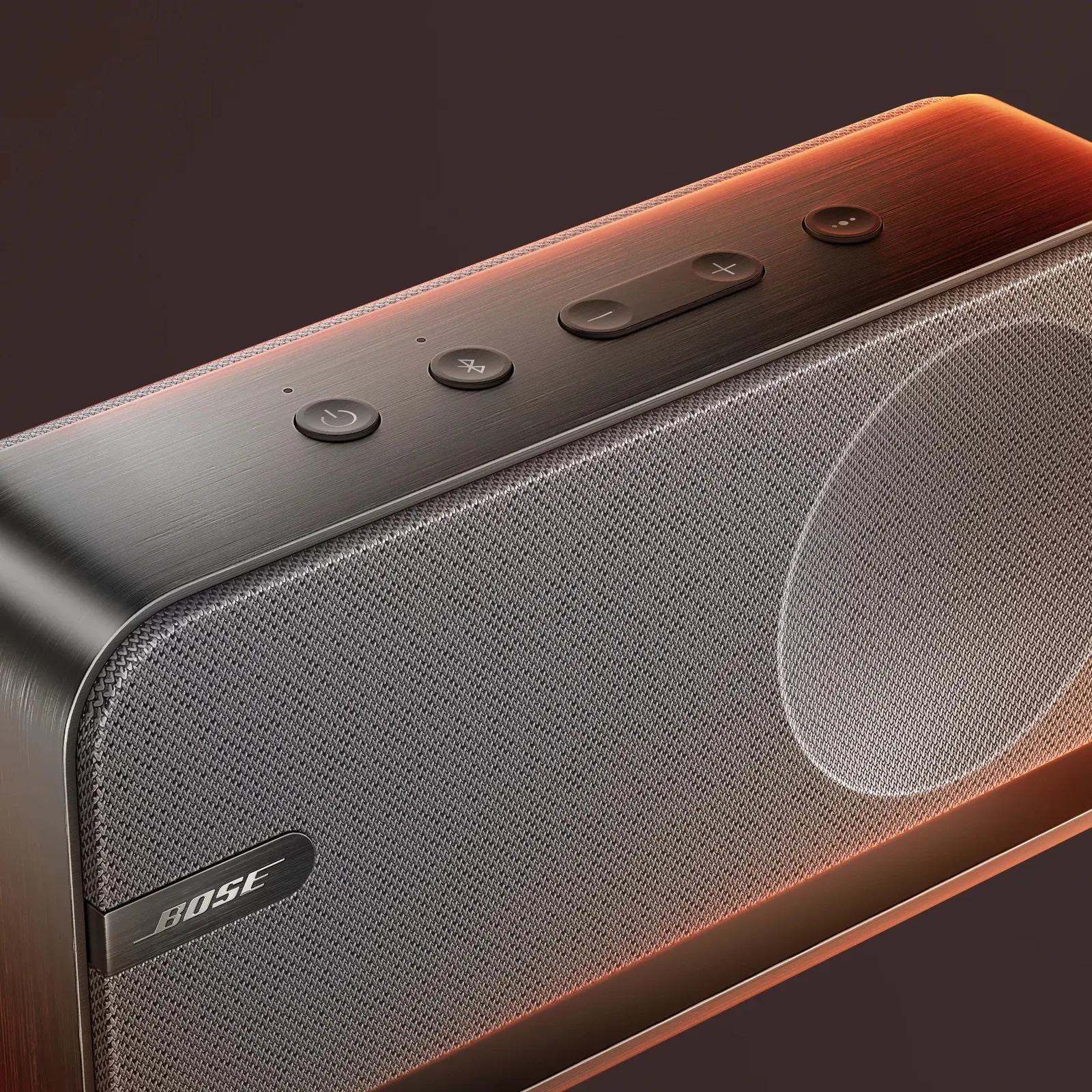 Enceinte Bluetooth Bose SoundLink Home Cool Grey, cadre en aluminium anodisé et grille en tissu, vue de face — vue 2