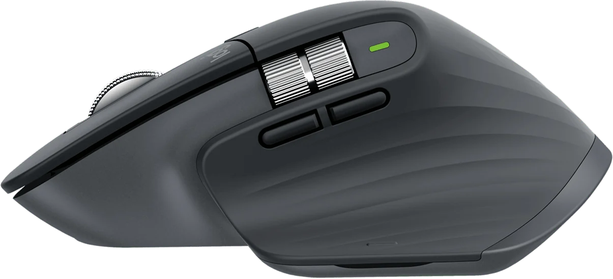 Souris Logitech MX Master 3S graphite, vue de dessus — vue 3