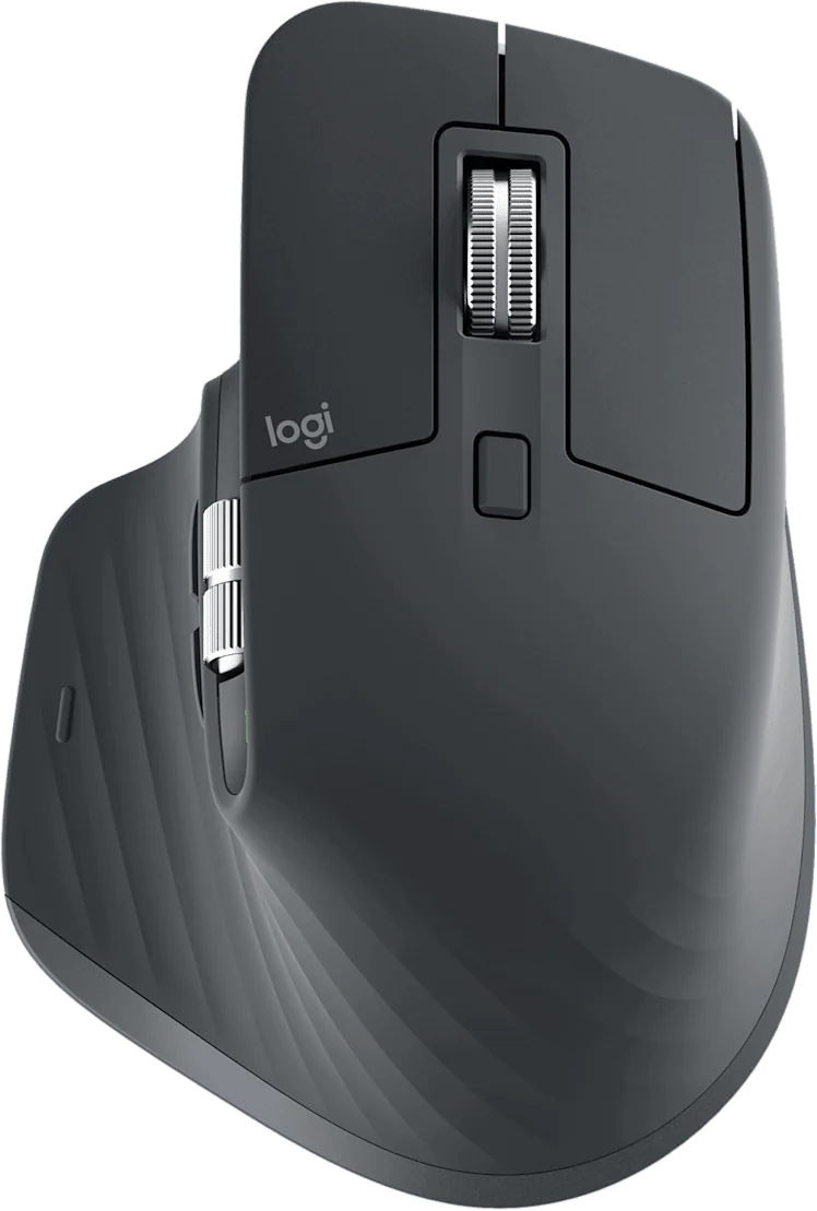 Souris Logitech MX Master 3S graphite, vue de dessus